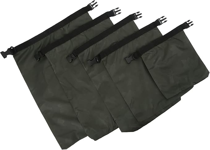 5Pcs oor Swimming Storage ing for Rafting Boating Cam Hiking Access with Roll Top Closure Army Green 1.5L 10L Capacity
