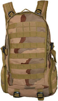 Outdoor Sports Pack Hiking Bag Tactical Rucksack Camo Knapsack Combat Camouflage Tactical 35L Molle Backpack - 3 Color Desert