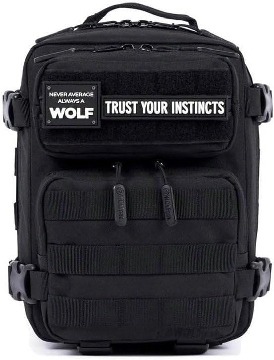 WOLFpak 9L Mini Meal Prep Management Backpack (Alpha Black) Lunch Box Cooler Travel Insulated Bag Daypack