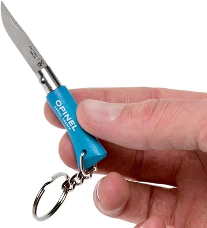 Opinel N02 CYAN KEYRING /6