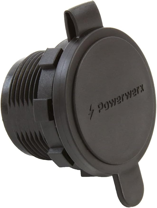 Powerwerx PanelPole2 Panel Mount Housing for Two Anderson Powerpole Connectors with a Weather Tight Cover