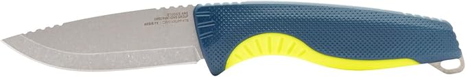 SOG Aegis FX Corrosion-Resistant Outdoor Survival Fixed Blade Knife | CRYO 4116 Krupps Steel | GRN Rubber Handle | UMS Sheath