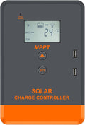PowMr MPPT Solar Charge Controller 30AMP for 12V/24V Auto MAX 75V 780W Input w/LCD Display for Lead-Acid Lithium Battery