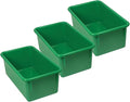 Romanoff ROM12105-3 Stowaway Plastic Tray (No Lid) Green Pack of 3