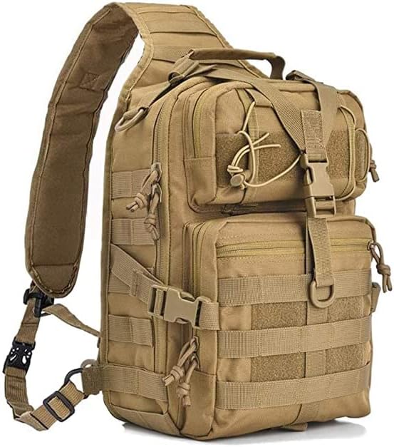 hopopower Tactical Sling Bag Sport Bag Military Rover Shoulder Backpack EDC Assault Range Bag Chest Pack Handbag Waterproof