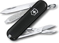 Victorinox Pocket Knife Small Classic SD 58 mm Black (7 Functions Blade Nail File Screwdriver 2.5 mm Scissors)