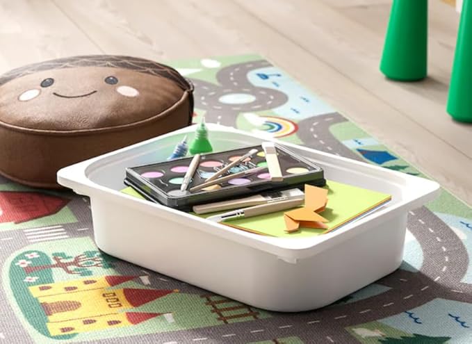 4x TROFAST Storage BoxWhite Container 16 ½x11 ¾ x 4