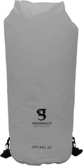 geckobrands Tarpaulin Dry Bag – Waterproof PVC Bag with Carabiner for Secure Storage for Boating Kayaking Camping