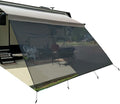 Tentproinc RV Awning Sun Shade Screen 10' X 14' 3'' (Fit for 15' Awning) Mesh Screen Sunshade Motorhome Camper Trailer Awning Sunscreen UV Blocker Complete Kits - 3 Year Warranty (Black)