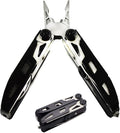 INTBUYING Stainless Steel Multifunctional Outdoor Tool Pliers Portable Equipped with Durable Nylon Bag Multitool Pliers Pocket Knife for Outdoor Camping Hiking
