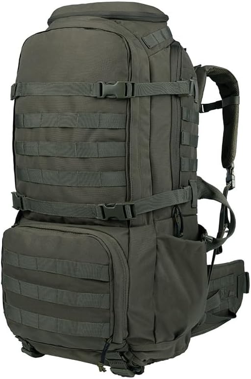 Tactical Backpack Military Molle Hiking 56-75L Camping Mountaineering Green