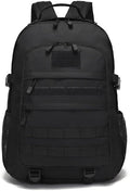 Tactical Backpack for Men Hiking Day Pack 3 Day Assault Pack Molle Military Rucksack Waterproof 35L EDC Bag (Black)