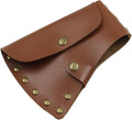 Axe Sheath PU Leather Cover Hatchet Head Holster Protective Sleeve for Lumberjack for Outdoor Camping Blade Protection