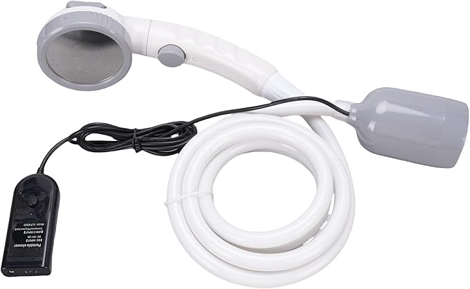 Irfora Portable Camping Shower Electric Pump Kit 3 Adjustable Spray Modes for Outdoor Activities
