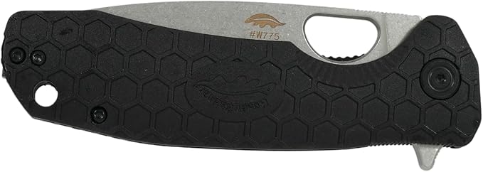 Honey Badger Large Pocket Knife EDC Drop Point Folding Utility Knife 3.6 Steel Blade Reversible Pocket Clip - (3.8oz) Drop Point Limited Edition D2 HB1286