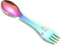 1PCS Outdoor Survival Tools 5 in 1 Camping Multi-Functional EDC Kit Practical Fork Knife Spoon Bottle/Can Opener(Colorful)