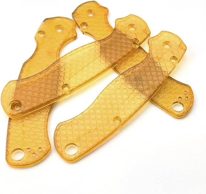 1Pair Ultem Scales Fits for C81 Paramilitary 2 Custom PEI Non-slip Handle Patch Blank DIY Replacement