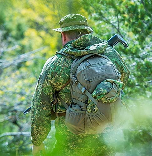 Helikon-Tex RAIDER 20 L Tactical Backpack Black – Cordura MOLLE Daypack with Hydration Sleeve &amp Rain Cover
