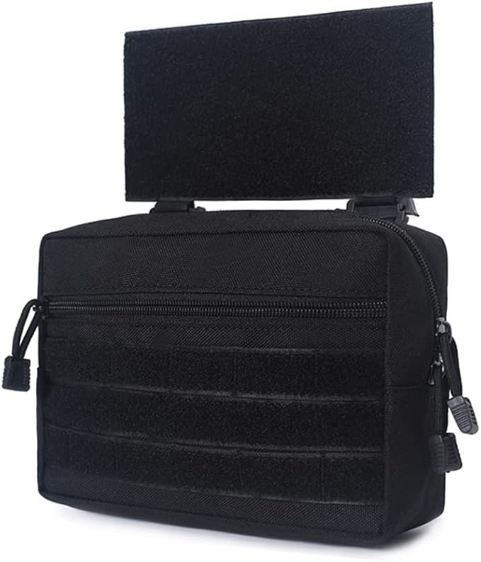 Tactical MOLLE Dump Drop Pouch Sub Abdominal Utility Tool Bag for JPC CPC AVS Vest with Hook and Loop Panel