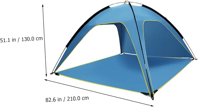 POPETPOP 1pc Quick Opening Tent Spacious Outdoor Camping Beach Shelter Uv Easy Setup Lightweight Design for Family Hiking Picnic Activities