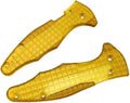 1 Pair PEI Scales Fits for C85 Yojimbo 2 Ultem Blank Handle Patch Replacement