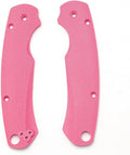 1 Pair G10 Scales Replacement Fits for C81 Handle Patch DIY Making Accessory(Pink)