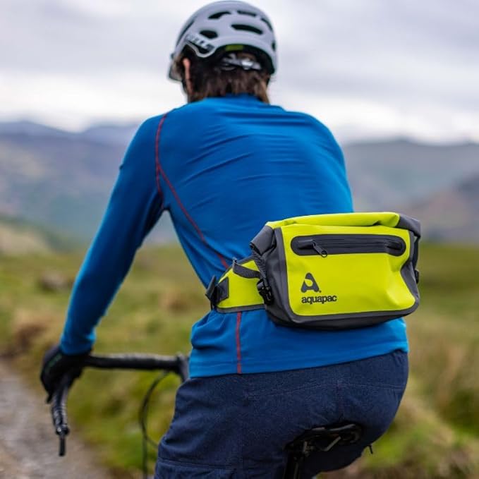 Aquapac Heavy Duty Waterproof Waist Pack Made in the UK 3 Litre Capacity Travel Essential 5 Year Warranty Hiking Mountain Biking Running Accessory