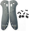1 Pair Scales Handle Fits for Benchmade Griptilian 551 G10 Handle Patch with 3 Sets Screws Gray