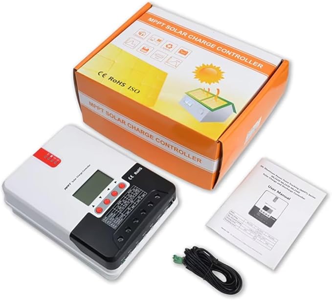 SRNE 20A MPPT Solar Charge Controller 12V/24V Battery Voltage Auto Identify 100V PV Input ML Series ML2420 Charge &amp Discharge Controller