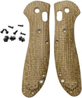 1 Pair Micarta Scales with 3 Sets Screws Fits for Griptilian 551 DIY Replacement Accessory(Gray)