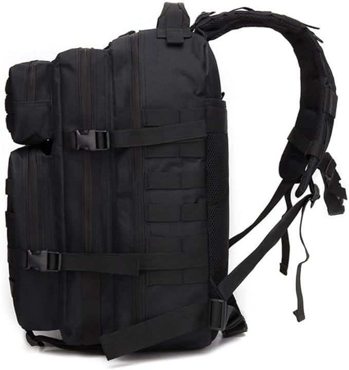Outdoor Sports Pack Hiking Bag Tactical Rucksack Camo Knapsack Combat Camouflage Tactical 45L Molle Backpack