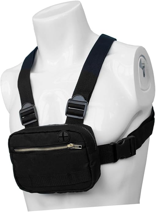 Fashion Chest Pack Versatile Vest Bag for Outdoor Activities Lightweight Front Pouch for Hiking Camping and Travel for Storing Phones Tools and More