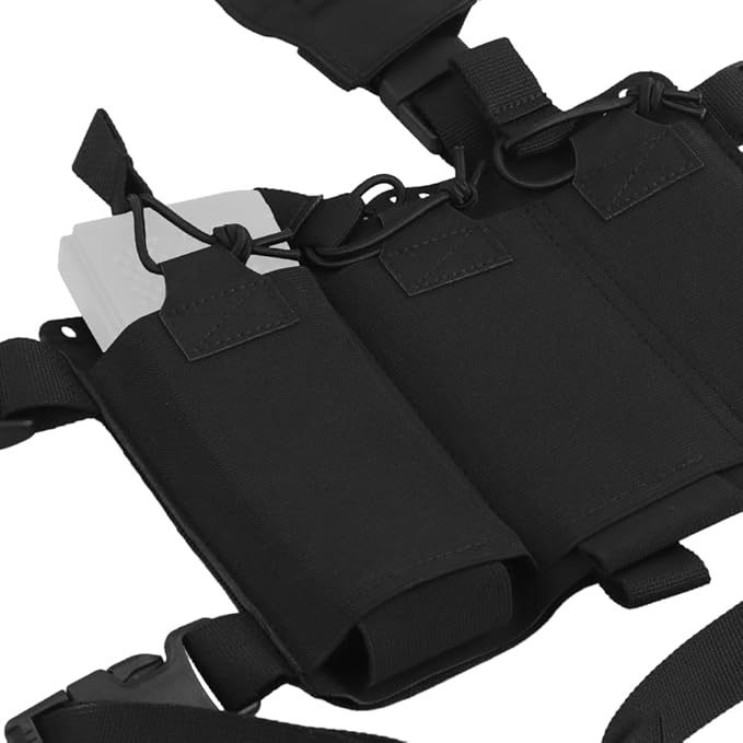 WoSporT Tactical Chest PackPlacard Split Front Chest Rig MOLLE System Magazine Pouch