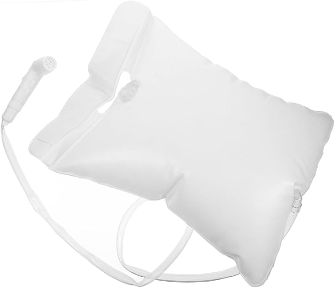 Portable Camping Shower Bag with Water Tube Durable Outdoor Shower Pouch for Hiking Camping Emergency Use Sturdy User Friendly Design for Easy Operation and Water Flow