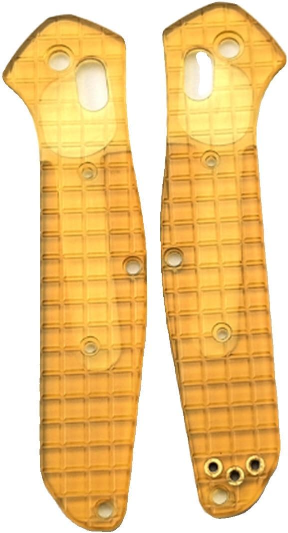 1 Pair PEI Scales Fits for 940-1 Osborne Carbon Fiber Version Clear Ultem Handle Patch Replacement