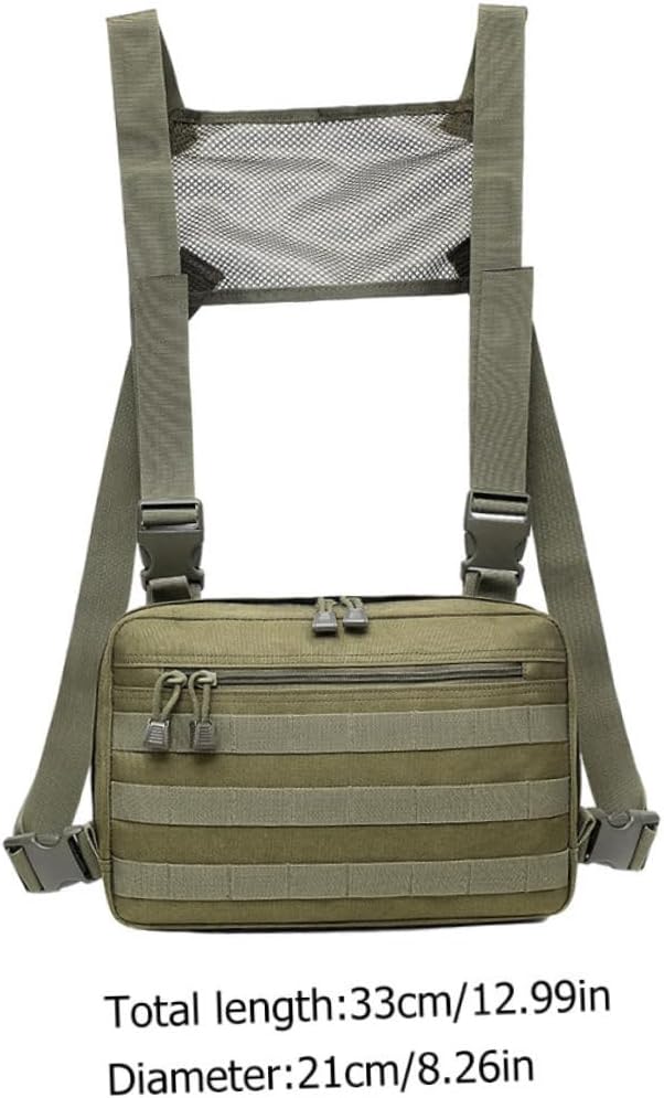 Multifunctional Chest Bag Adjustable Sling Pack for Outdoor Activities