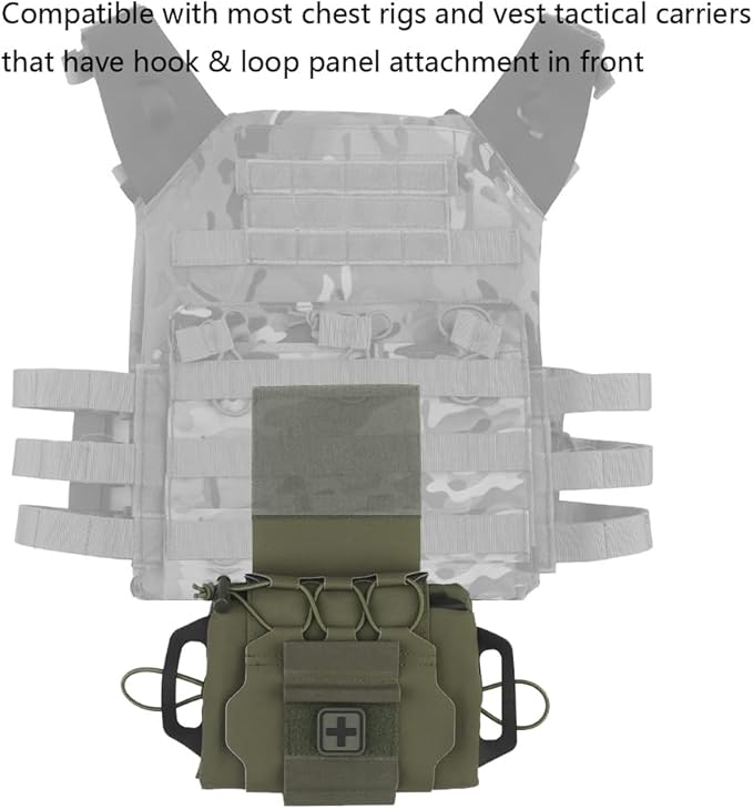 Tactical IFAK PouchRapid Tear-Away Two-Piece System First Aid Kit Medical Pouches Emergency Survival Bag