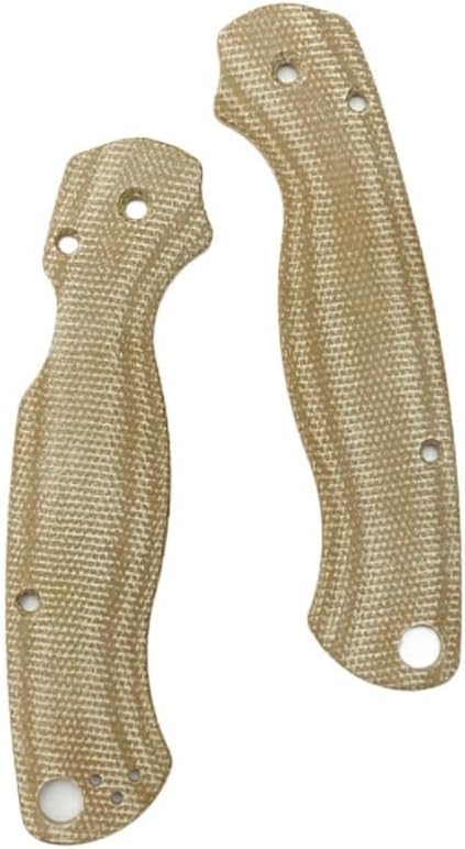 1 Pair Micarta Scales in Sand Color Fits for C81 Paramilitary 2 Custom Handle Patch DIY Making Accessory