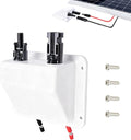 Solar Cable Entry Gland1Ft/30cm 10AWG Soft Solar Extension Cable and Connector UV Resistance Dual Cable Entry Gland Housing on Rv Boat Camper (1Ft White)