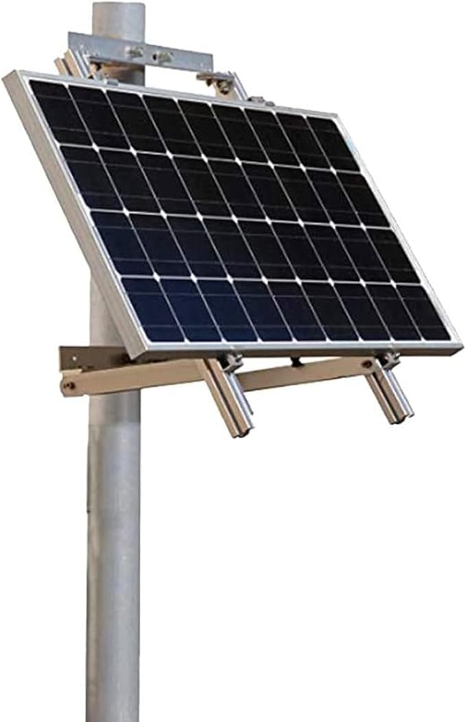 Renogy Solar Panel Side of Pole Mount for 50W/100W Solar Panel (Mount only) for Flat Surface Off-Grid Systems and Panels Up to 100W