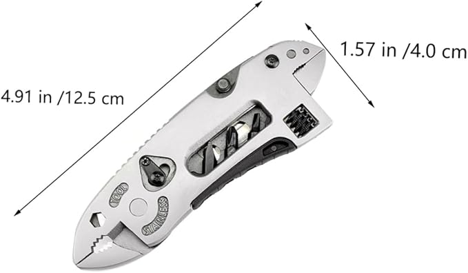 NUOBESTY 2Pcs Multi Tool Pliers Portable Outdoor Camping Wrench Screwdriver Wire Cutter Lightweight Compact for Hiking Climbing and Everyday Use