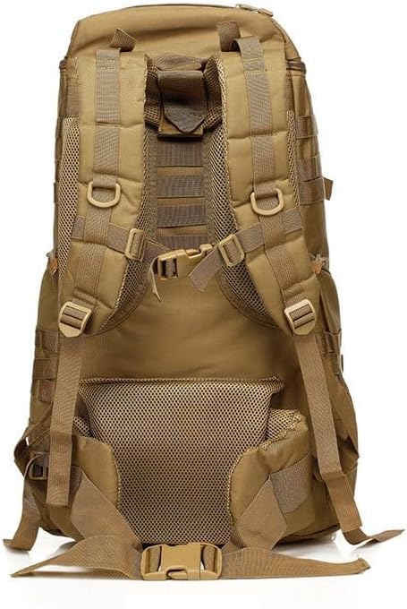 Tactical Backpack Military Molle Hiking 56-75L Assault tactical outdoor hiking bag camping camouflage bag mud color