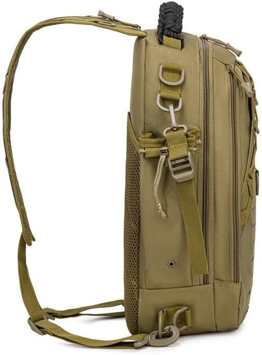Outdoor Sports Pack Hiking Bag Rucksack Knapsack Combat Camouflage Tactical Backpack- Black CP