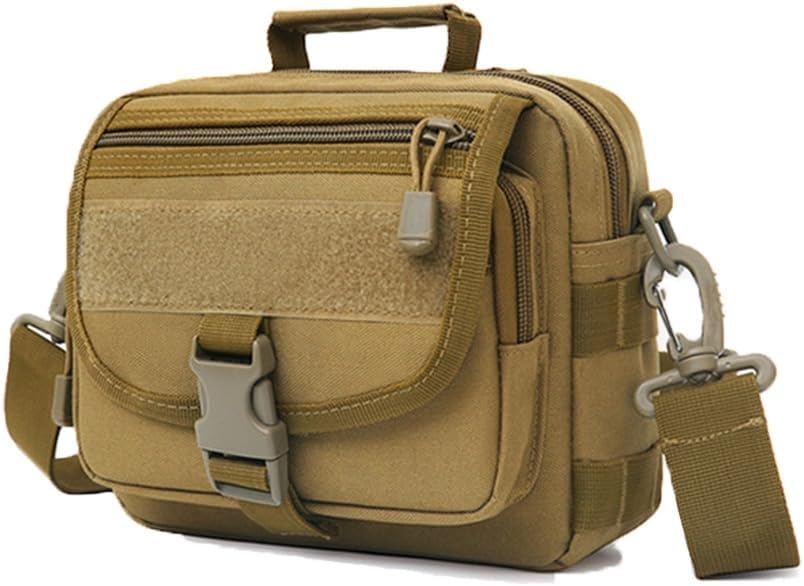 Tactical Messenger Bag MOLLE Crossbody Pack Small for Men Shoulder Straps Included