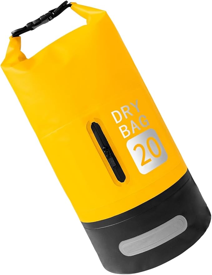 20L Dry Bag with Adjustable Shoulder Strap Water Proof Bag Dry Packs Water Proof Pack Sacks for Swimming Rafting Diving