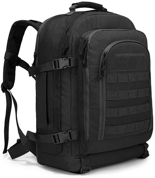 Outdoor Sports Pack Hiking Bag Rucksack Knapsack Combat Camouflage Tactical Backpack - Black