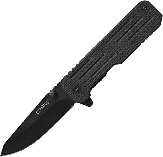 CAMILLUS CHOFF / 6.25 OVERALL / 2.75 DROP POINT BLADE/AUS-8 / BLACK