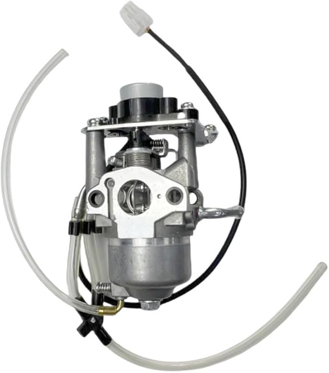 Carburetor with Stepper Motor Gaskets and Fuel Line for GENMAX GM3200i GM3300i 3200-Watt 3300-Watt 145cc Inverter Generators