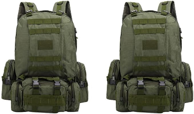 Magik 55L Upgrade Tactical Military Backpack Rucksack Camping Bag Travel Hiking (Army Green)