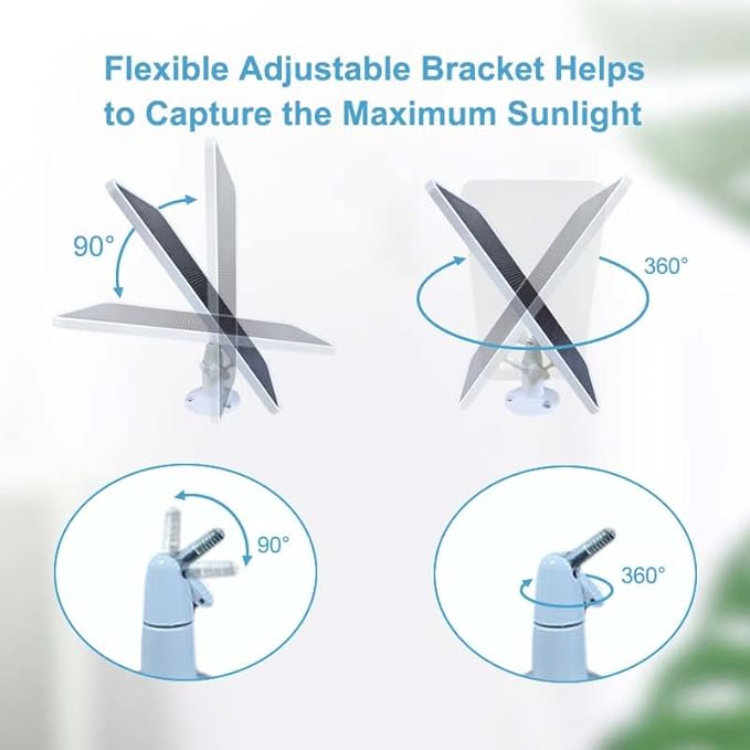 Solar Panel for Google Nest Camera Compatible with Nest Cam Outdoor &amp Indoor (Battery Version) Continuous Solar Power 360° Adjustable Mount 10FT Charging Cable All-Weather Durable 2 Pack